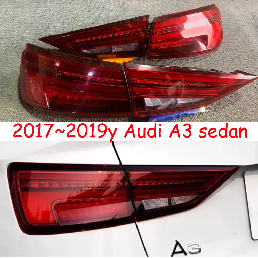 1pcs Sedan car bumper tail light for Audi A3 taillight LED Reflector 2017~2020y car accessories Taillamp for Audi A3 fog lamp