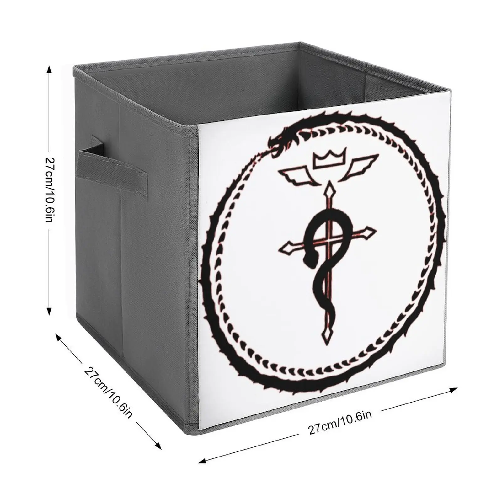 Homunculus Ouroboros Classic Folding Storage Box Storage Tank Large Capacity Graphic Vintage Storage of Clothes And Great to The