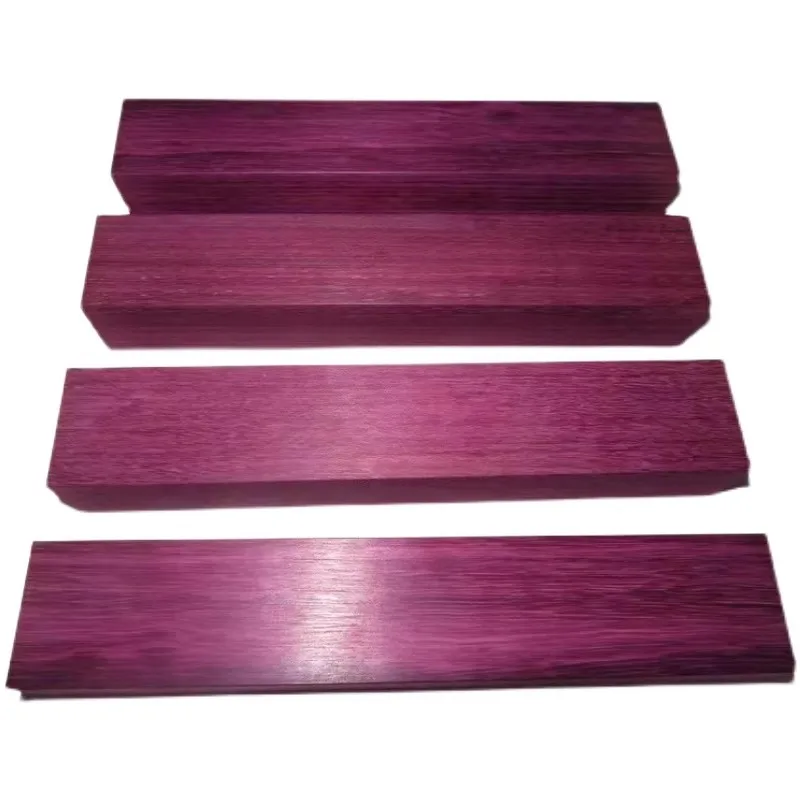 Violet Wood Purple Core Hematoxylin Square Material Handmade DIY Crafts Carving Material Purple Wooden Board