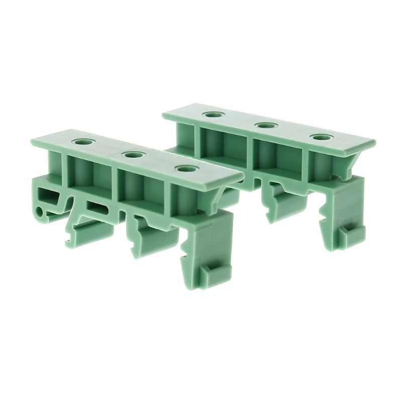Supporto PCB 1 set semplici staffe montaggio per circuito stampato PCB per montaggio su guida DIN 2 adattatori + 4 viti