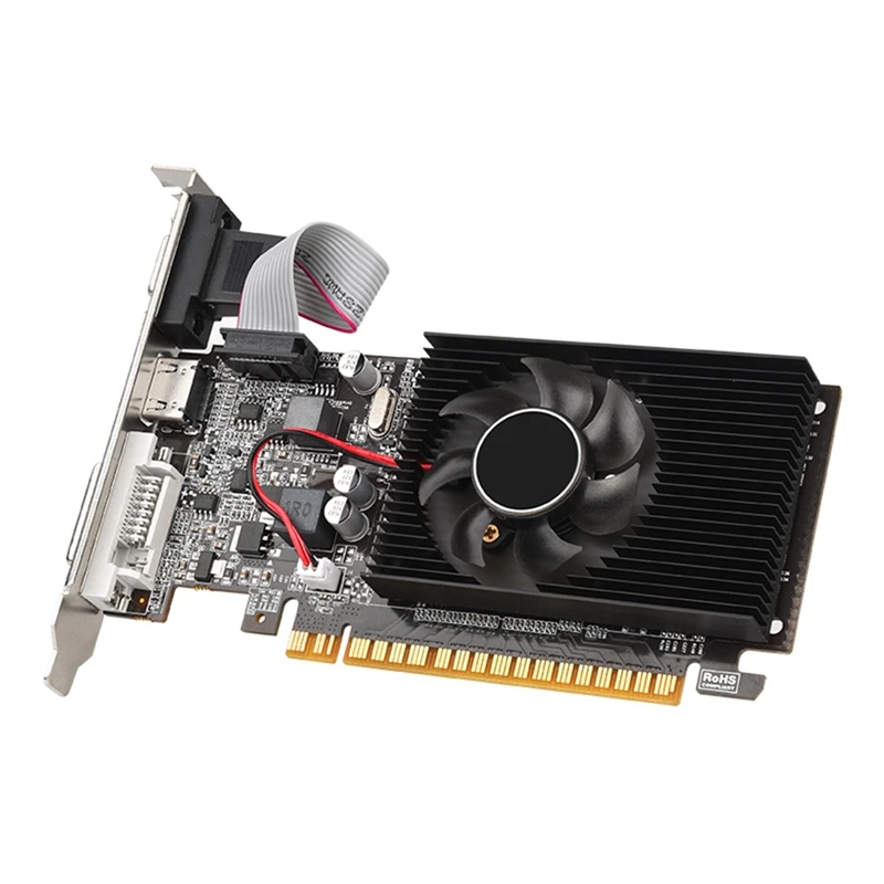 

GT210 1G DDR3 Graphics Card 64Bit 589MHZ 500MHZ DVI+VGA+HDMI-Compatible Video Card Replacement