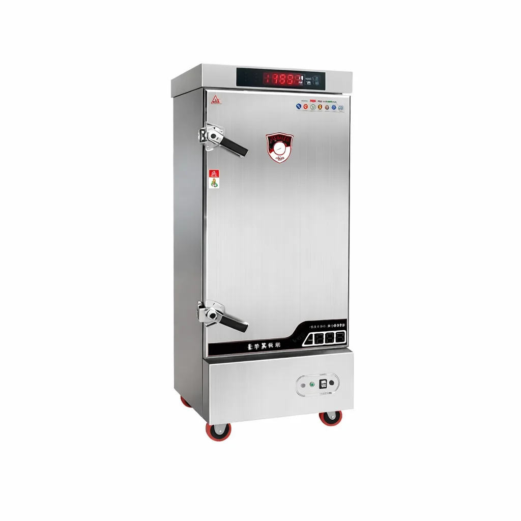 

Steamer CupboardCommercial Single Door Rice Steamer With 6/8/12/24 Trays Cooking Equipment