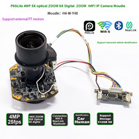 P6SLite Wifi 30X ZOOM 4MP 25fps Hikvision protocol Humanoid  car shape recognition  IP Camera moudle surveillance