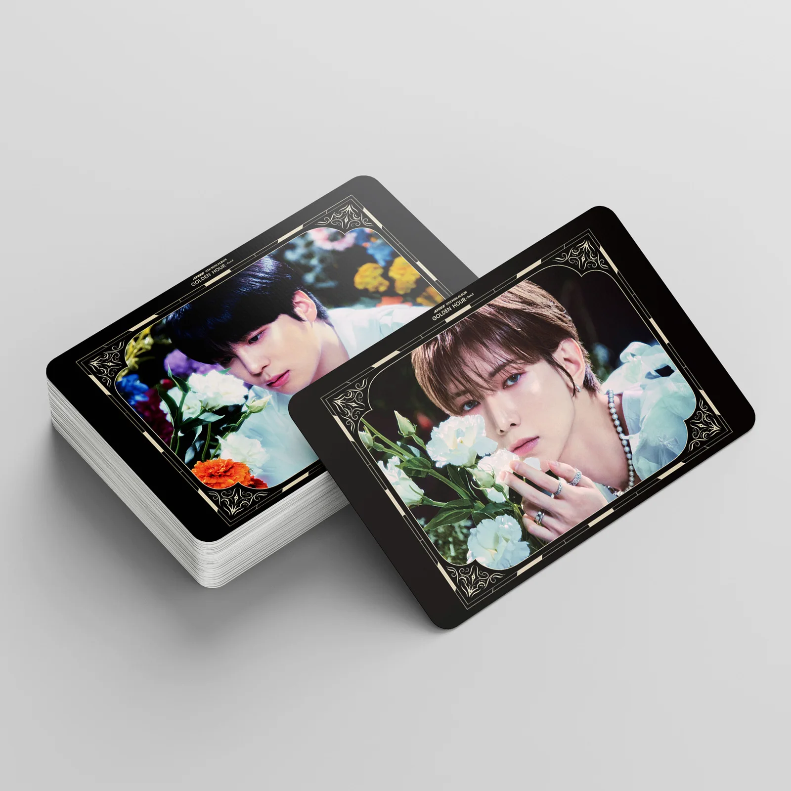 55 قطعة/المجموعة/مجموعة من بطاقات Kpop ATEEZ Lomo ألبوم جديد للساعة الذهبية: الجزء الثاني من Ice on My Teeth بطاقات صور بطاقة بريدية مجموعة المشجعين هدية