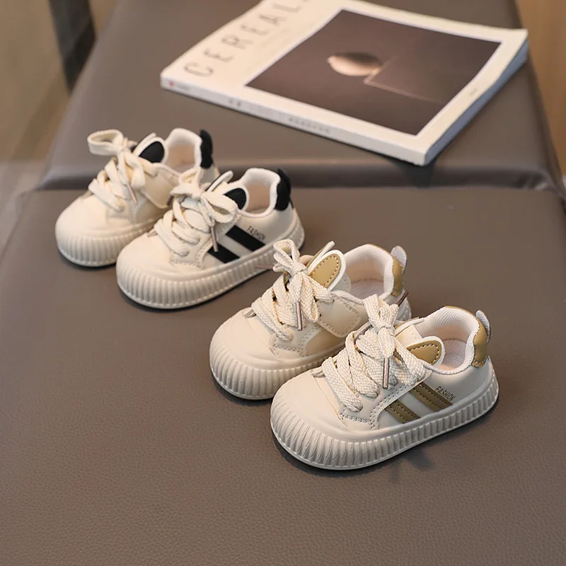 

Lovely Kids Fashionable Soft Comfortable Kids Shoes Sports Running Children's Learning Sneakers Lace Up Bay Girls Boys Shoes