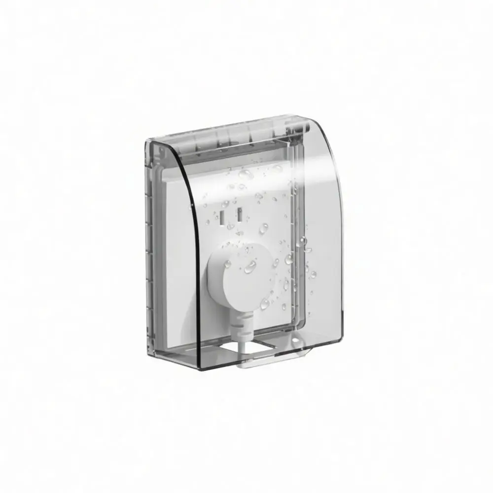 Electrical Waterproof Outlet Shield Bathroom Switch Protective Case Splash Proof Guard For Water Heater Plug