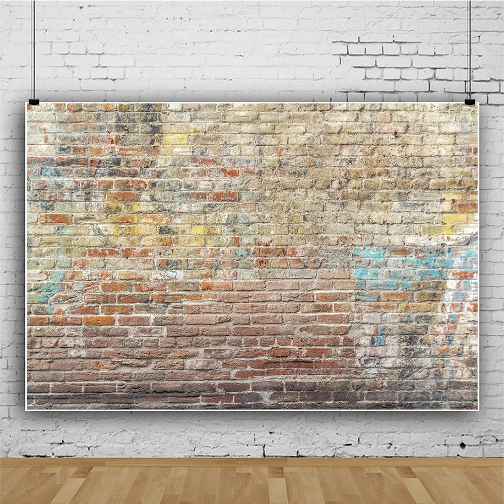 Laeacco Vintage Đỏ Gạch Tường Nhiếp Ảnh Backdrop Sinh Nhật Cho Bé DỰ TIỆC CƯỚI Nhà Trang Trí Nội Thất Chân Dung Ảnh Nền