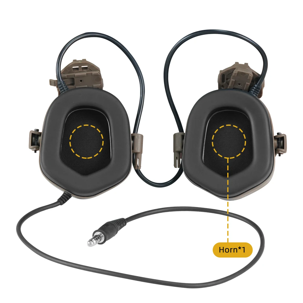 BOOIU 5th Gen Tactical Sound Collecting Headset for Outdoor Training CS Game Playing And Delta Force Cosplay Props
