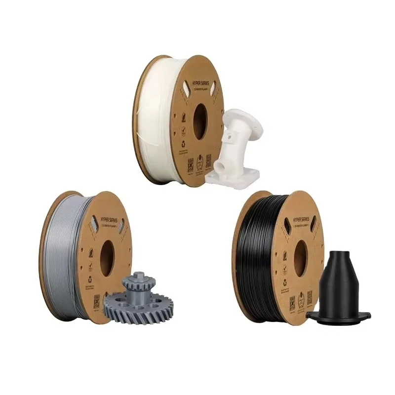 

Hyper ABS High Speed Printing Filament Hyper ABS 1.75mm 1kg for Most 3D Printer 3 Rolls White/Black/Gray