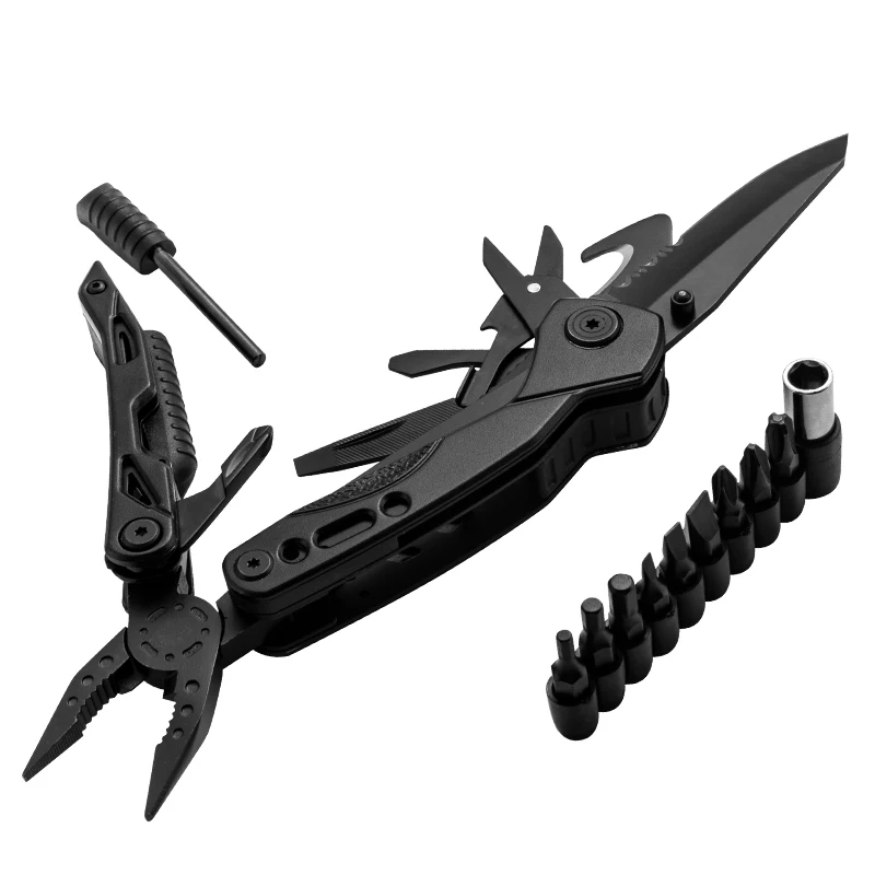 korknife Professional 21 في 1 أدوات متعددة من الفولاذ المقاوم للصدأ كماشة متعددة المهام سكين جيب مع كم مفك براغي عالي التحمل