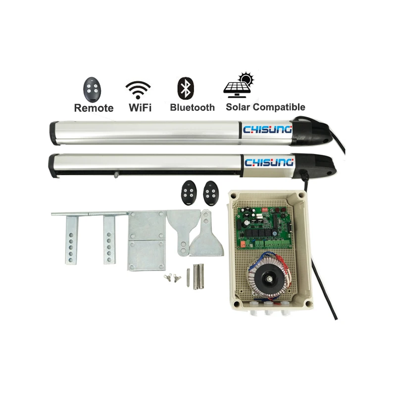

CHISUNG Double Arms Waterproof Home Automatic DC24V Electric Motor Remote Swing Gate Opener 200KG