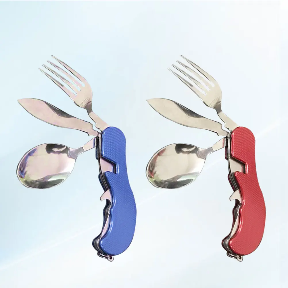

Folding Fork Spoon Combination Portable Tableware Chopsticks Environmental Cutlery