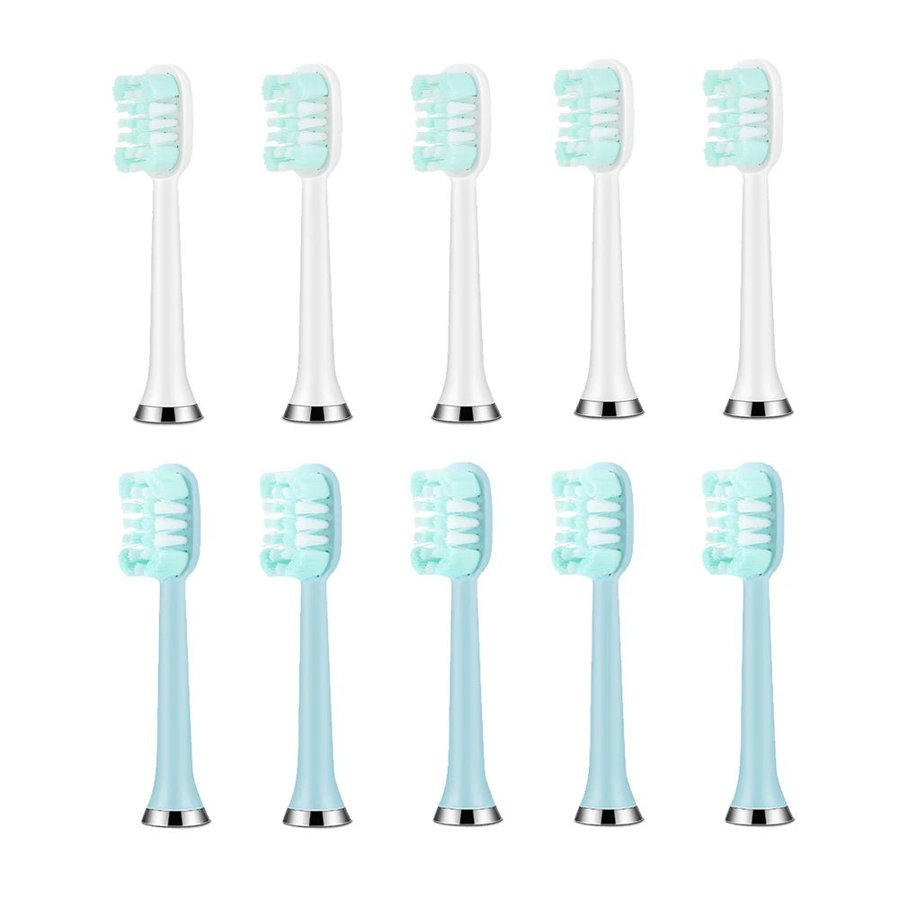

10 шт., сменные насадки для электрических зубных щеток для звуковой электрической зубной щетки, отбеливание зубов, мягкие насадки для зубных щеток