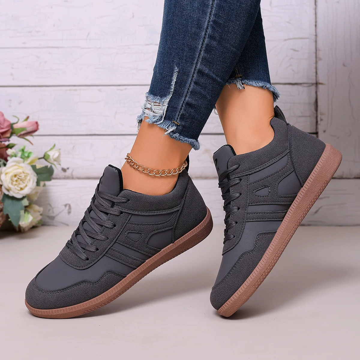 Neue 2026 Damen Schwarze Weichsohlen-Komfort-Sneaker Freizeitschuhe für Frauen Vielseitige Walkingschuhe Tenis Feminino Zapatillas Mujer – Detail 12