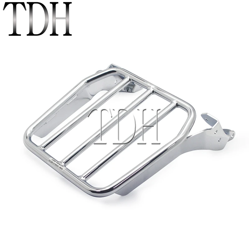 Motorcycle Chrome Backrest Sissy Bar Luggage Rack For Harley Heritage Softail Street Bob Deluxe FLHC FLHCS FXBB FLSL FLDE 18-21