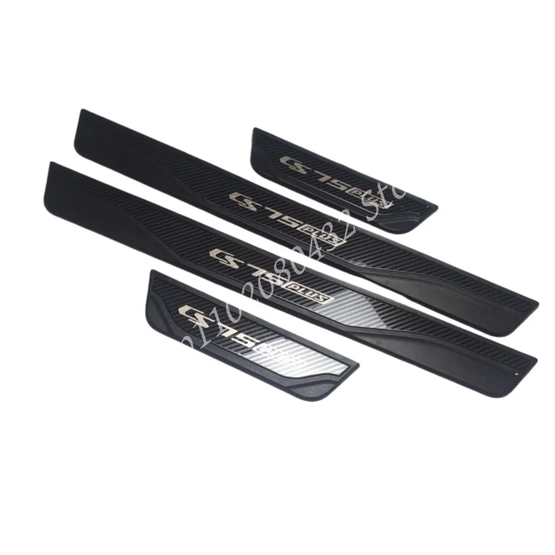 For CHANGAN CS75 PLUS 2023 2022 2021 Door Sill Scuff Plate Pedal Protector Protective Strips Stainless Strips GuardCar Accessory