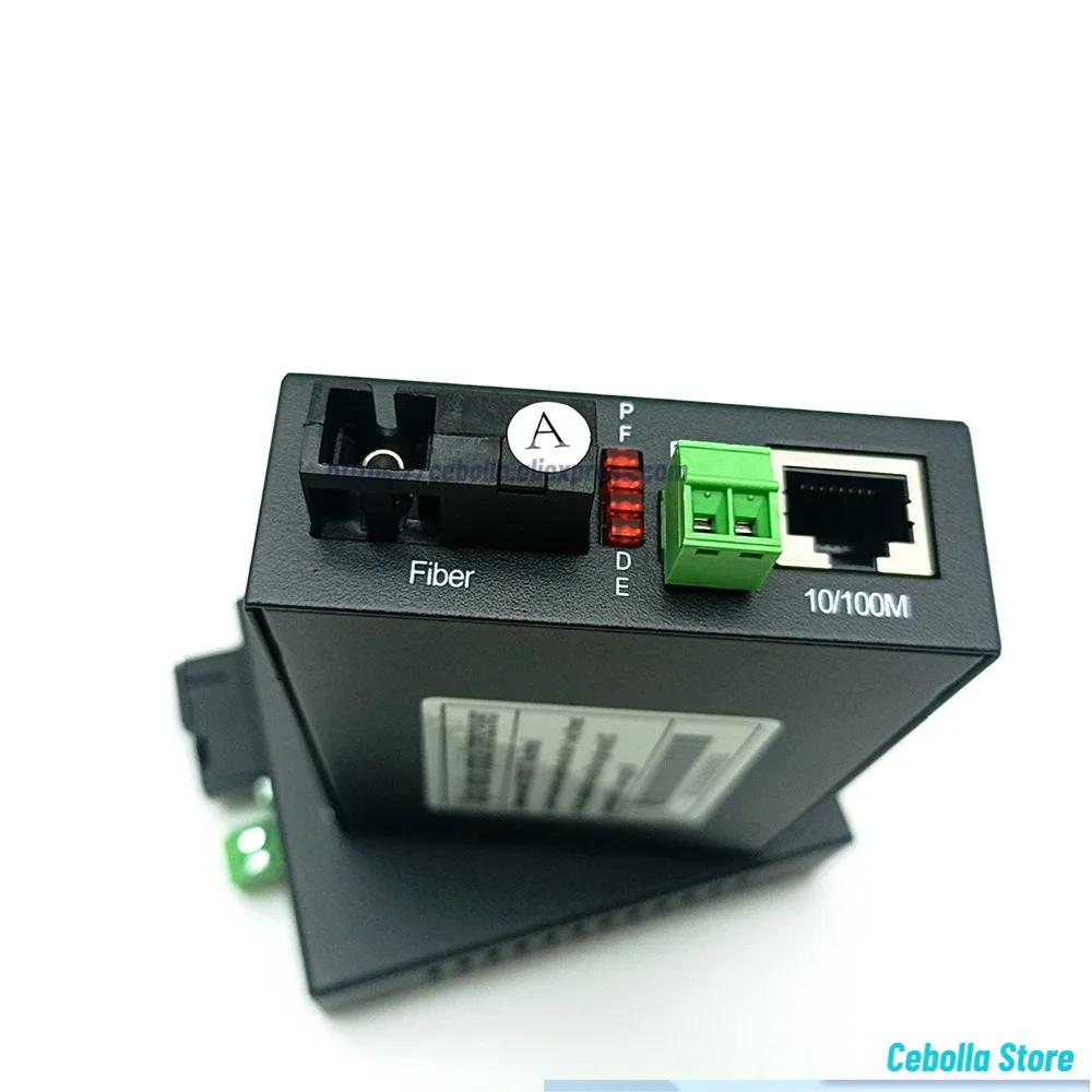 1 ペア 1 BIDI RS-485 シンプレックス SM 光ファイバー送信機および受信機 RS485 データエクステンダーコンバータ、10/100Mbps イーサネット付き