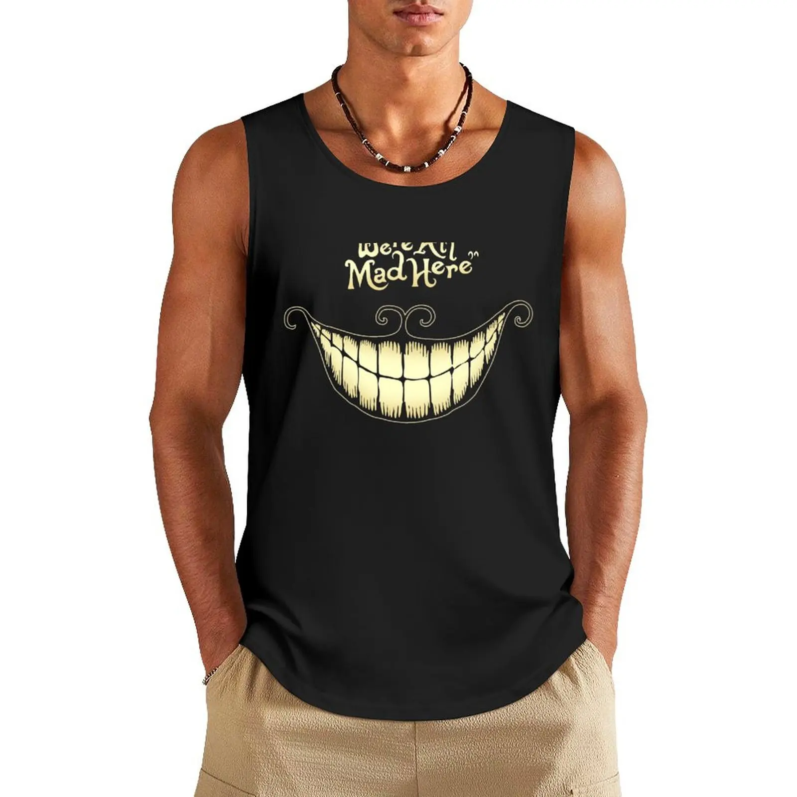 

Were All Mad Here Tank Top Top Men's vest