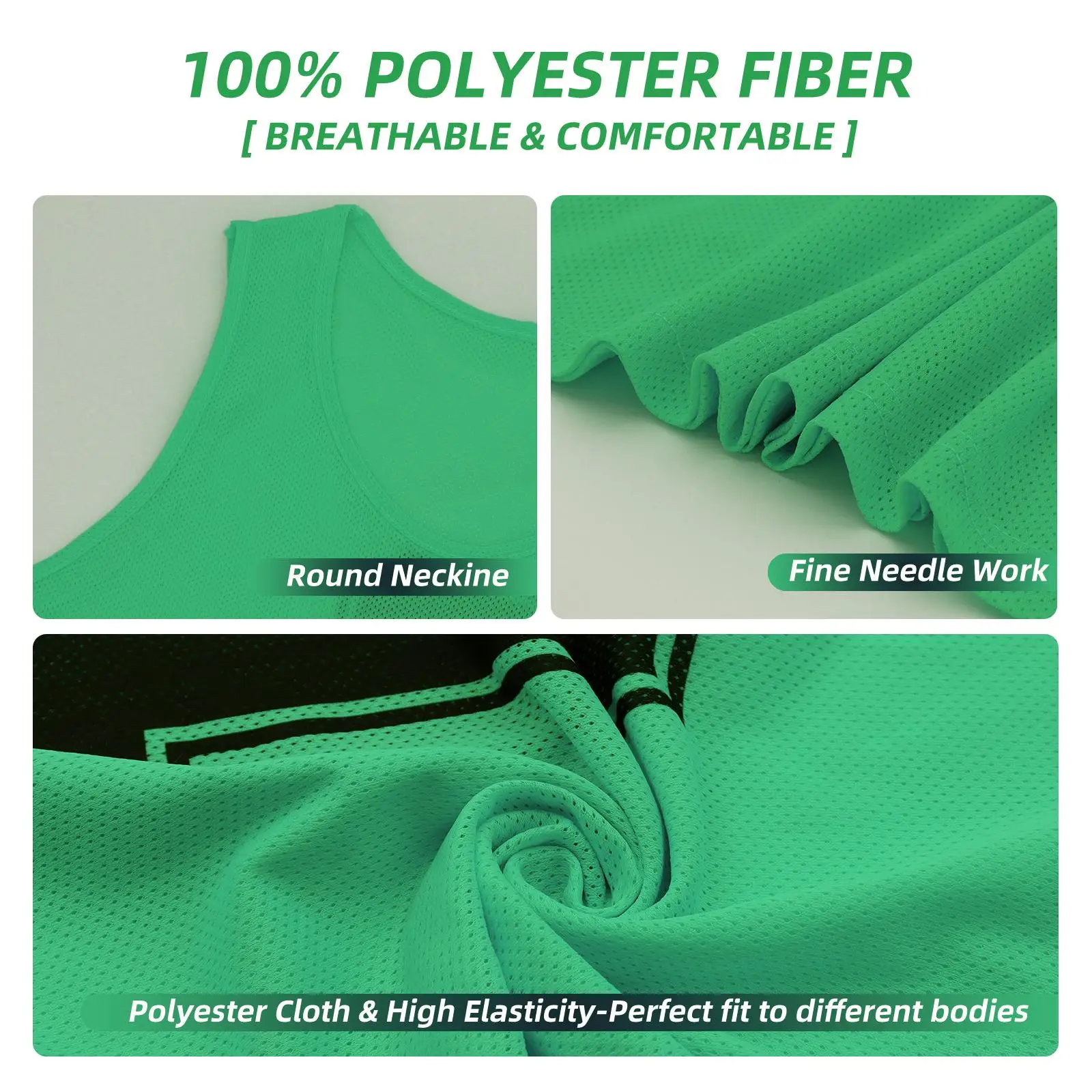 بدلة رياضية رقمية للجنسين مكونة من 12 قطعة باللون الأخضر للبالغين، بدلة رياضية صيفية فضفاضة #2