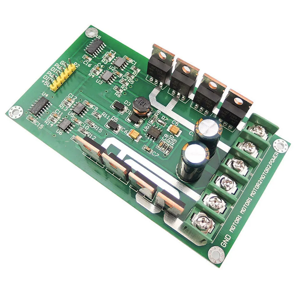 10A Dual Motor Driver Board Module Peak 30A Motor Driver H-Bridge Module 3V-36V IRF3205 with Brake Function