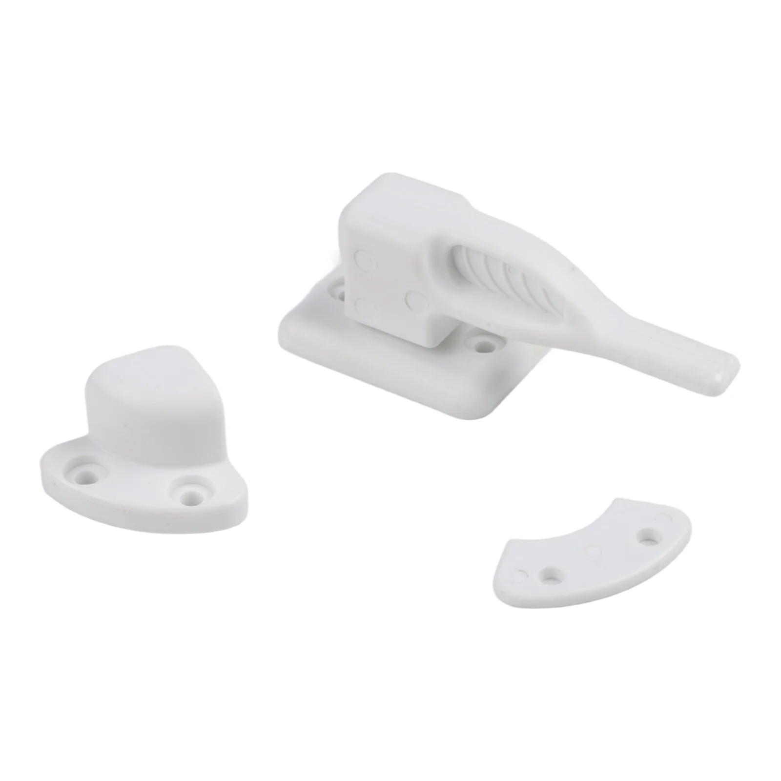 Black Door Lock Latch Multi Use Door Closure System Door Stopper Versatile Application Compact Size Easy Installation Design