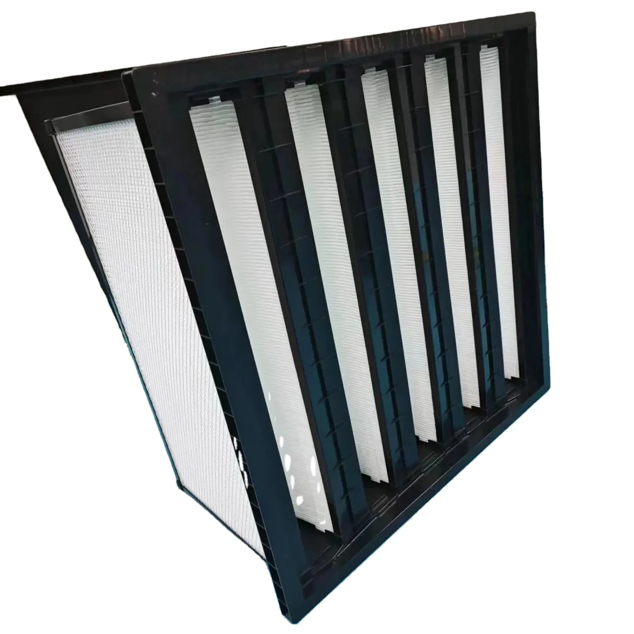 

China Hvac Plastic Frame Air Filter Odor Remove Control Filter Honeycomb Active Carbon V Bank Air Filter