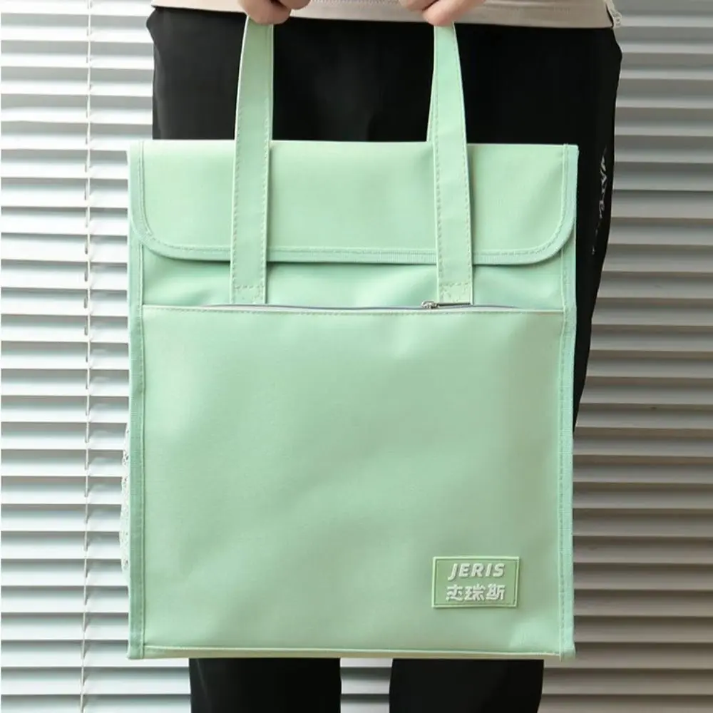 A4 File Folders Student Tutorial Bags File Organizer Storage Bag Leisure Handbag Large Capacity Oxford Cloth A4 Document Bag