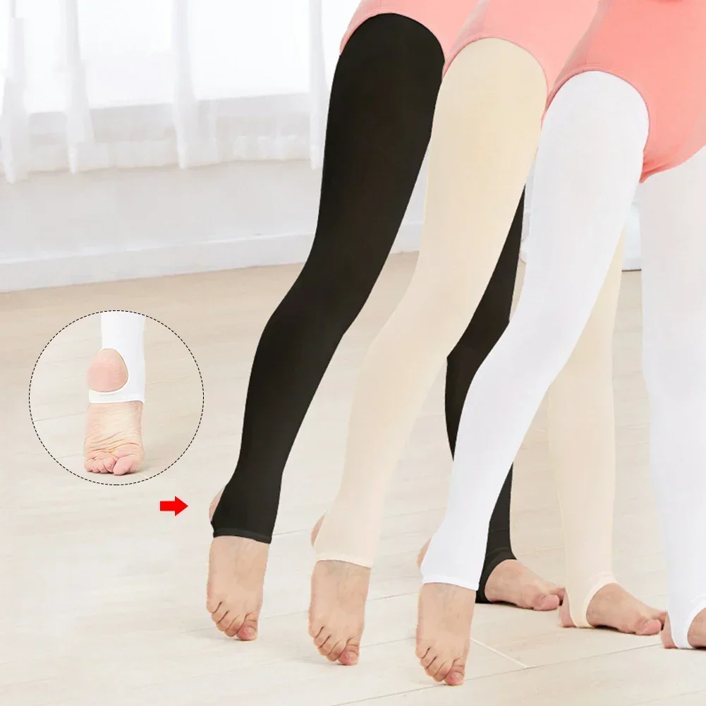 Girls Dance Socks Step On Feet Leggings Spring And Summer Three-Color Professional Practice Pantyhose Children's Ballet Stocking