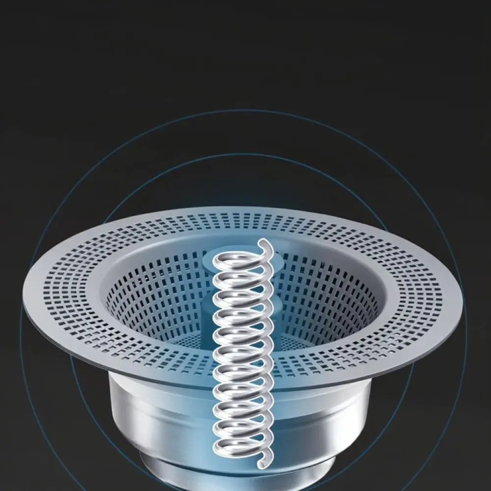 For Yinba Sink Bounce Core Drain Strainer Stainless Steel Kitchen Basin Stopper Anti Clog Waste Filter Sewer Sealing Plug
