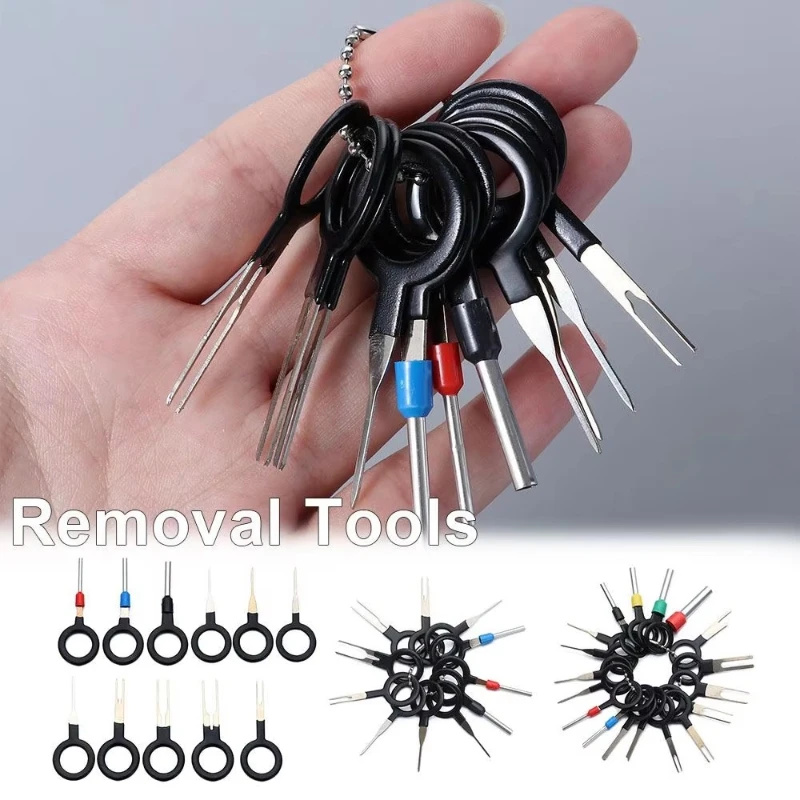 3-91Pcs Car Plug Puller Key Car Terminal Disassembly And MainTenance Tool Wire Crimping Connector Pin Puller Kit