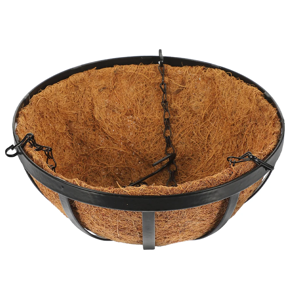 Shredded Coconut Flower Basket Hanging Wall Planter Coir Baskets for Plants Indoor