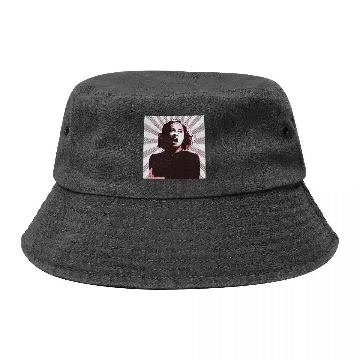 Mommie Dearest - No Wire Hangers, Ever - Pop Art Bucket Hat  Hat fishing hat Fishing cap Man Man Women's