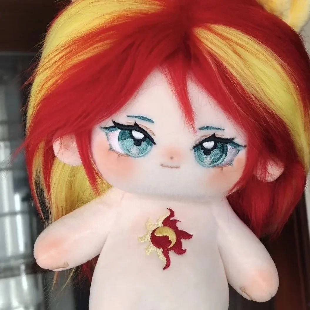 20cm Anime Role Attributes Rainbow Girl Cosplay Plush Doll Body  Dress Up Clothes Outfit Stuffed Toys Figures Birthday Gift