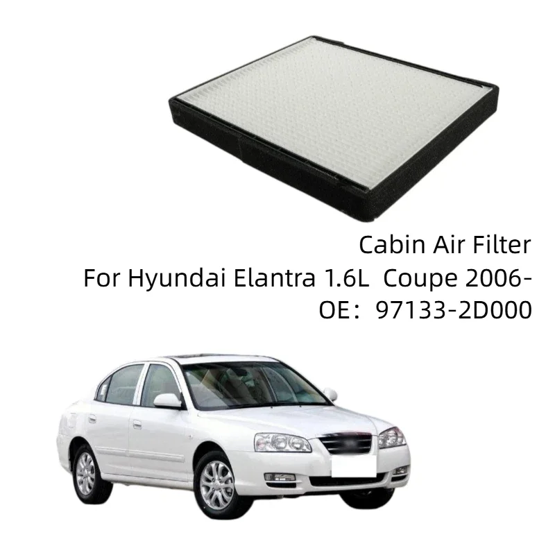 Cabin Air Filter for Hyundai Elantra 2006 1.6L Hyundai Tiburon Coupe Car Air Conditioning Filter Replacement Auto Cabin Filter