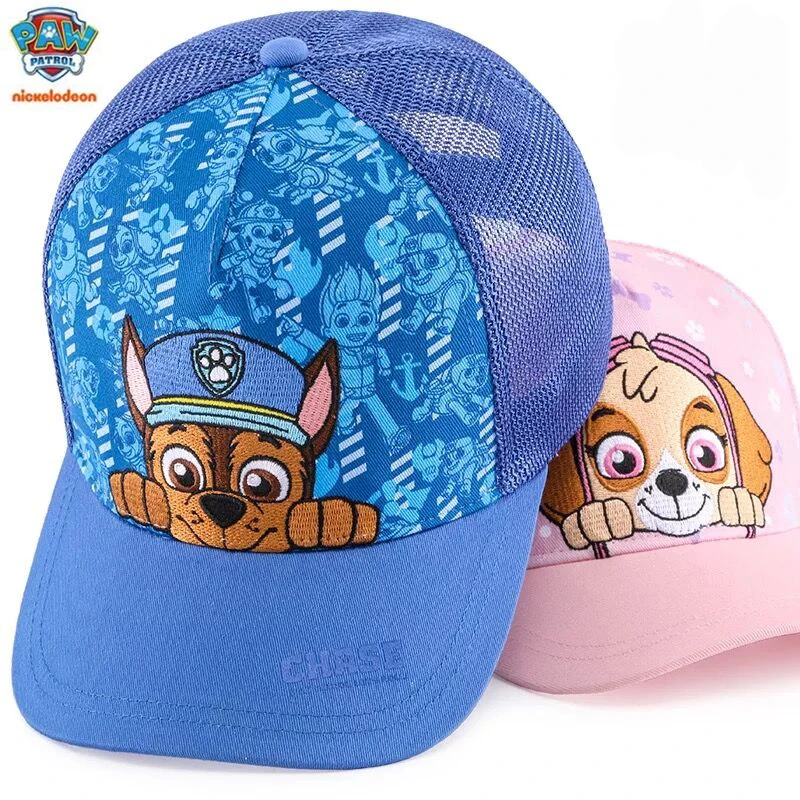 Genuine Paw Patrol Anime Cute Kids Hats Boys Girls Summer Autumn Baby Baseball Cap Children\'s Hip Hop Sun Hat Child Visor Caps