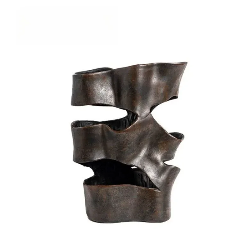 

metal creative hollow flower arrangement, bed and breakfast living room desktop vase decoration ornament