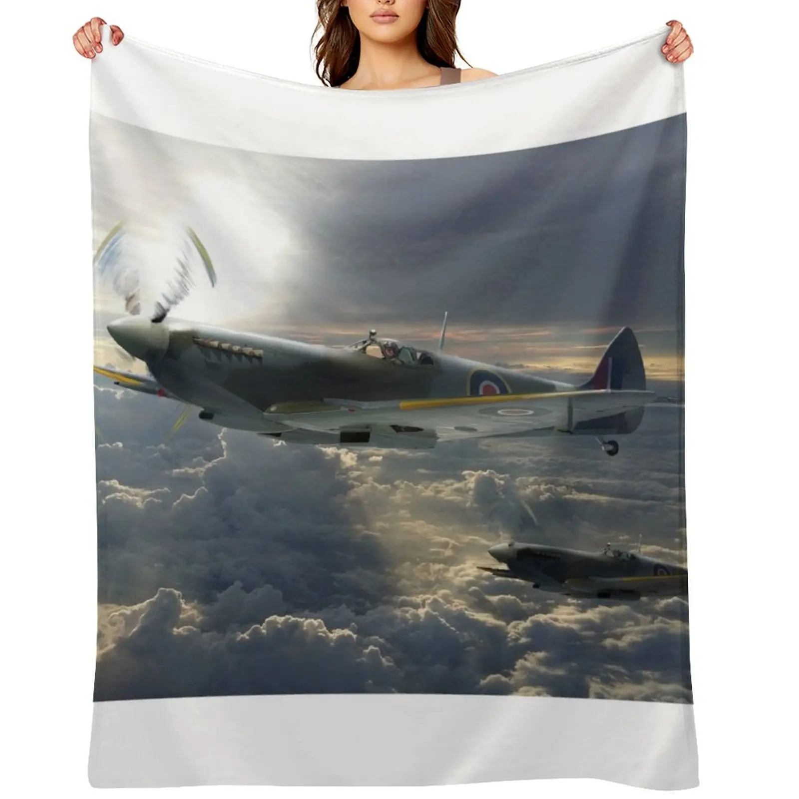

Spitfire Throw Blanket Furry Fashion Sofas Summer Flannel Blankets
