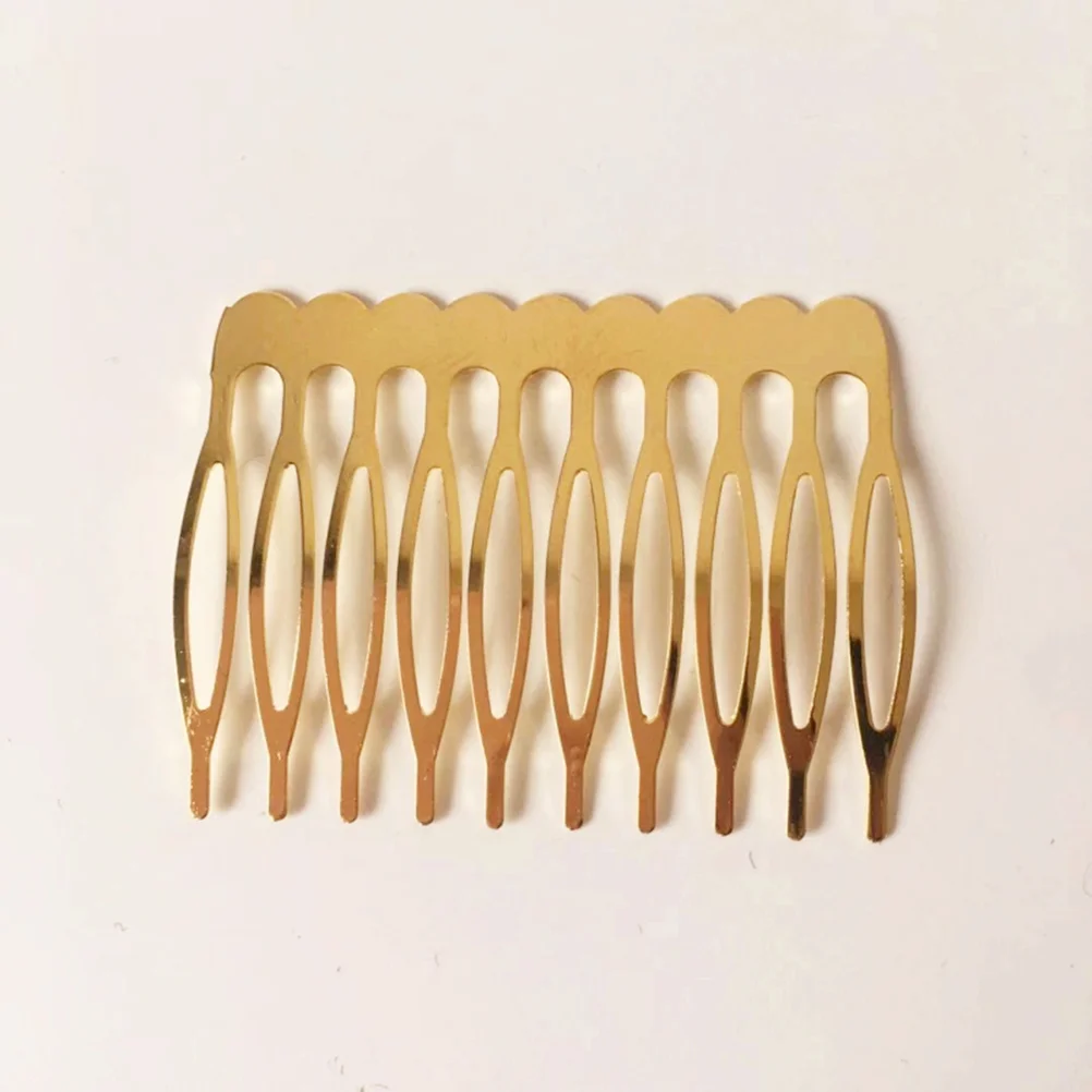 

30 Pcs Elegant Hair Combs Golden Women Headdress Inserted Manual Korean Fashionable Metal