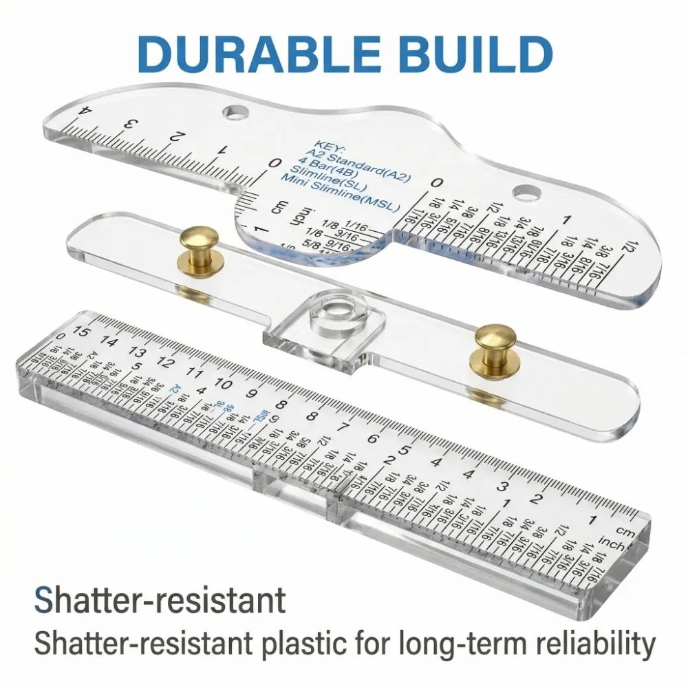 Transparent T-square Ruler T-shape Plastic Drawing Ruler Graduated Straight-edge Drafting Measuring Tool Student Learning
