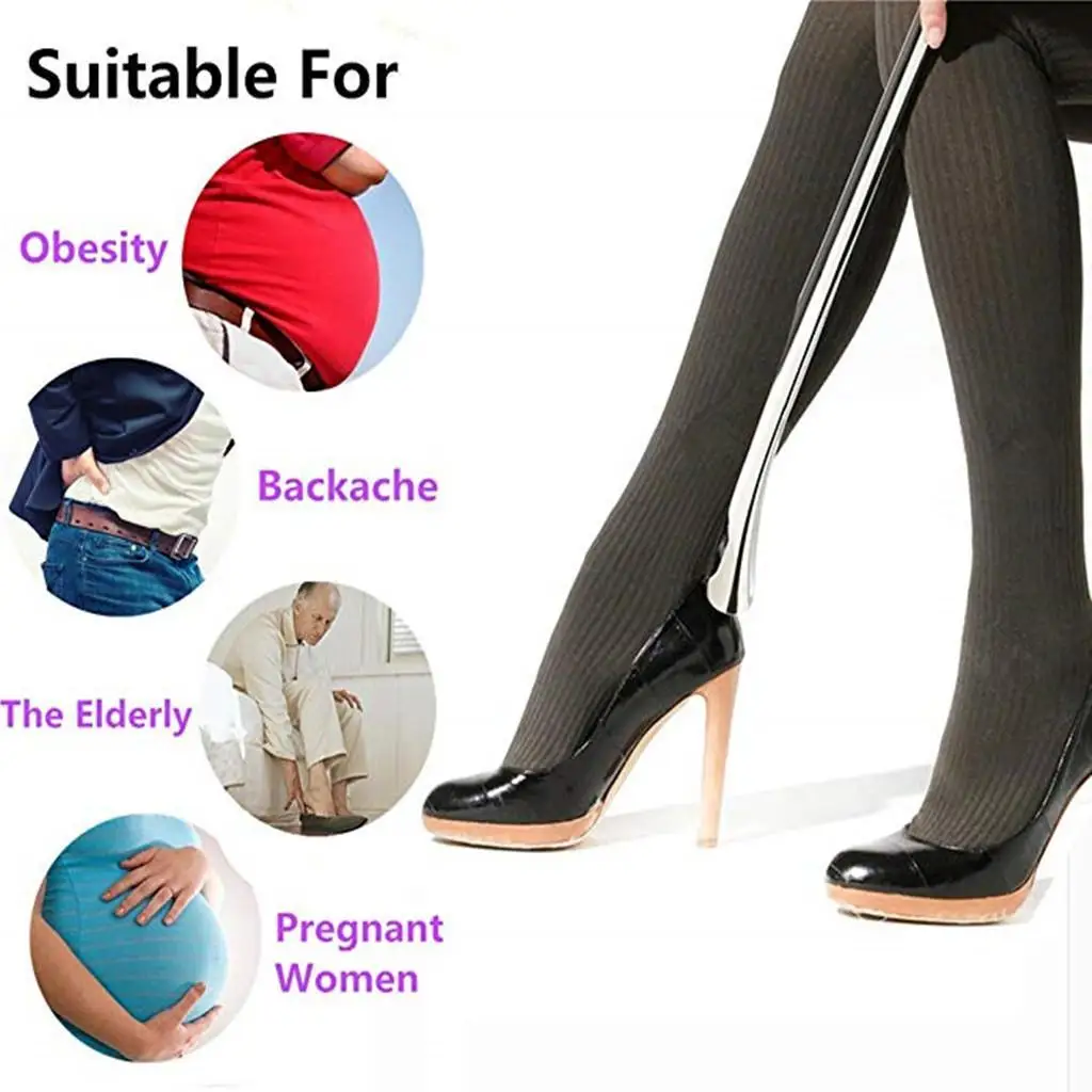 Metal Shoe Horn Large Size Shoe Stretching Pad Shoe Accessories Shoe Organizer for Home Shoe Care