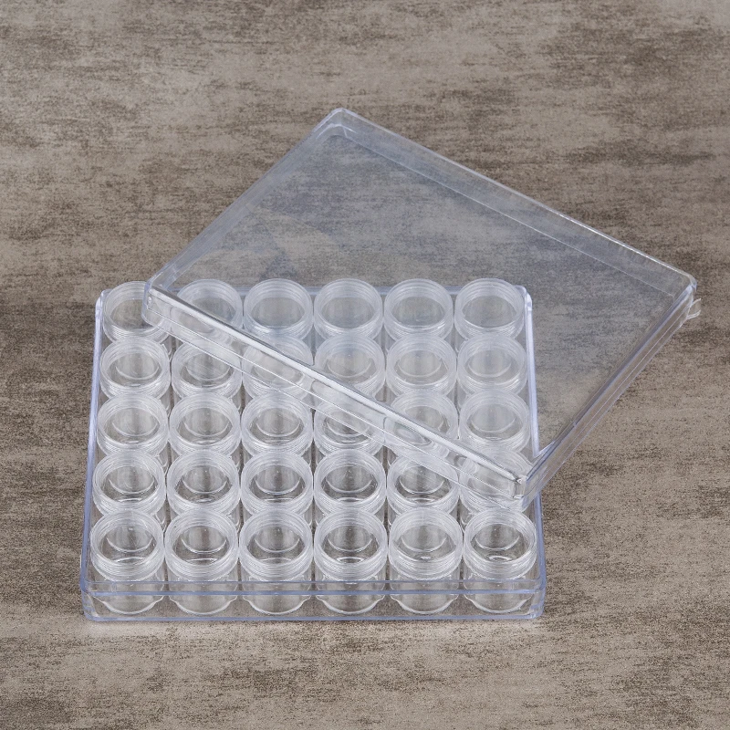 DoreenBeads Plastic Rectangle Acrylic Beads Display Storage Container Heart Clear W/Lid Organizer For Jewelry Case Box