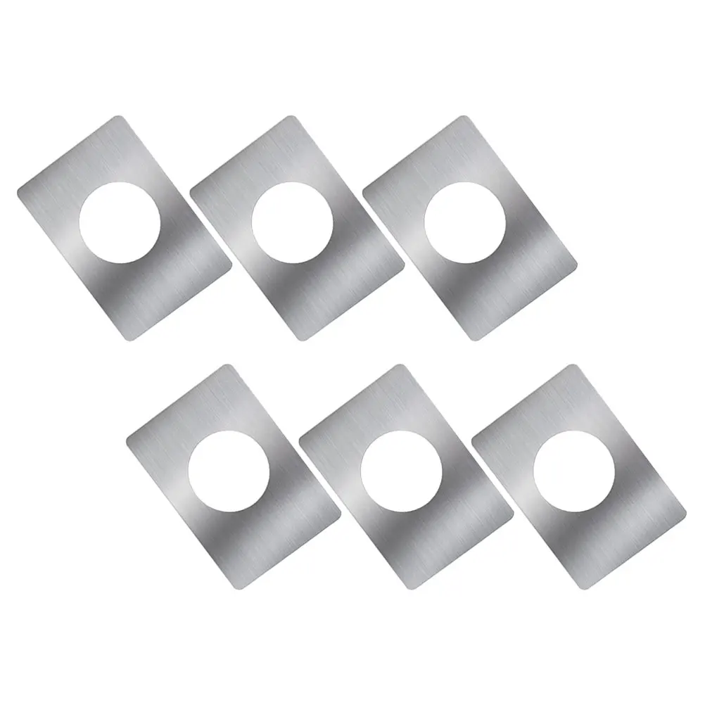 

6pcs Reinforcement Stainless Steel Lock Repair Plate Brushed Surface Strong Adhesive No Drilling Easy Install Durable Door