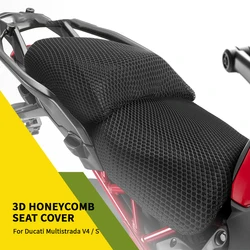 New Motorcycle Protecting Cushion Seat Cover For Ducati Multistrada V4 V4S V 4 2021-2023 Fabric Saddle Seat Cover
