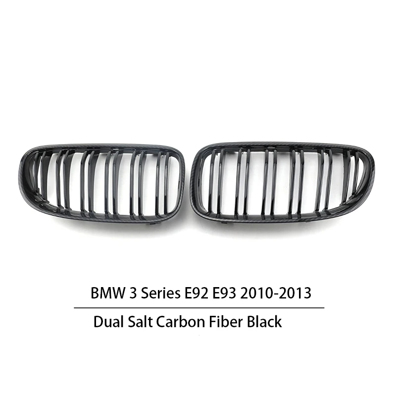 

Carbon Fiber Car Front Bumper Grilles Dual Grille For BMW 3 Series E92 E93 Racing Grille Kidney Line Grille 2010-2013