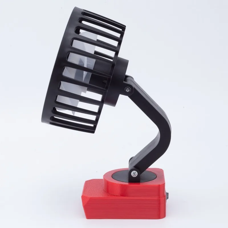 Imagem -05 - Ventilador Camping Portátil com Multi Angle Ventilador sem Fio Ajustável Adequado para Milwaukee 18 v Bateria de Lítio 20v Incluindo Bateria