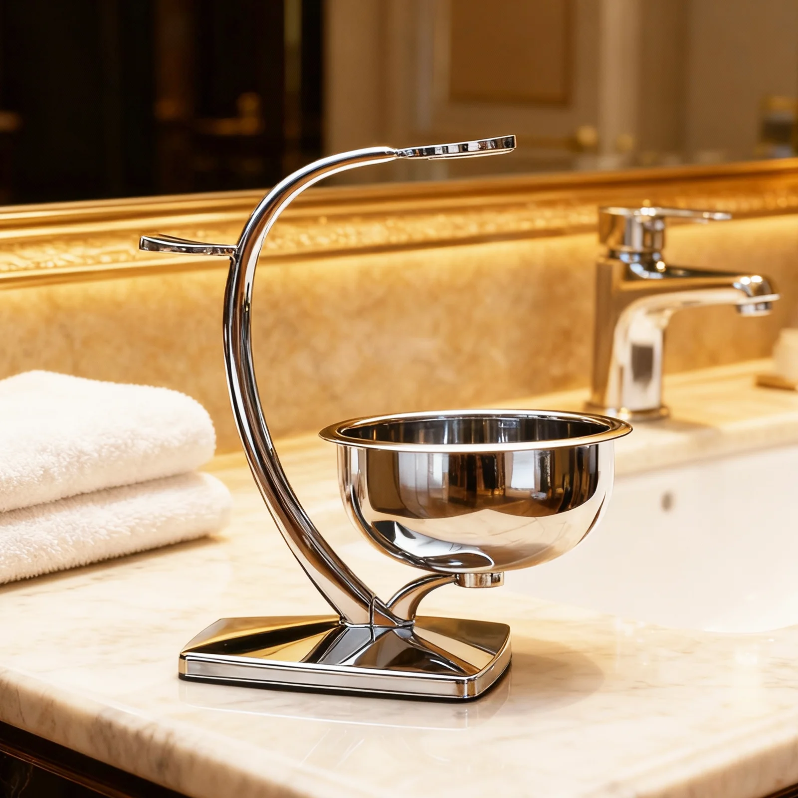 Irazor Mannen Scheerkwast En Scheermes Houder Met Zeepbakje Kom Mannelijke Scheerapparaat Stand Tool Set