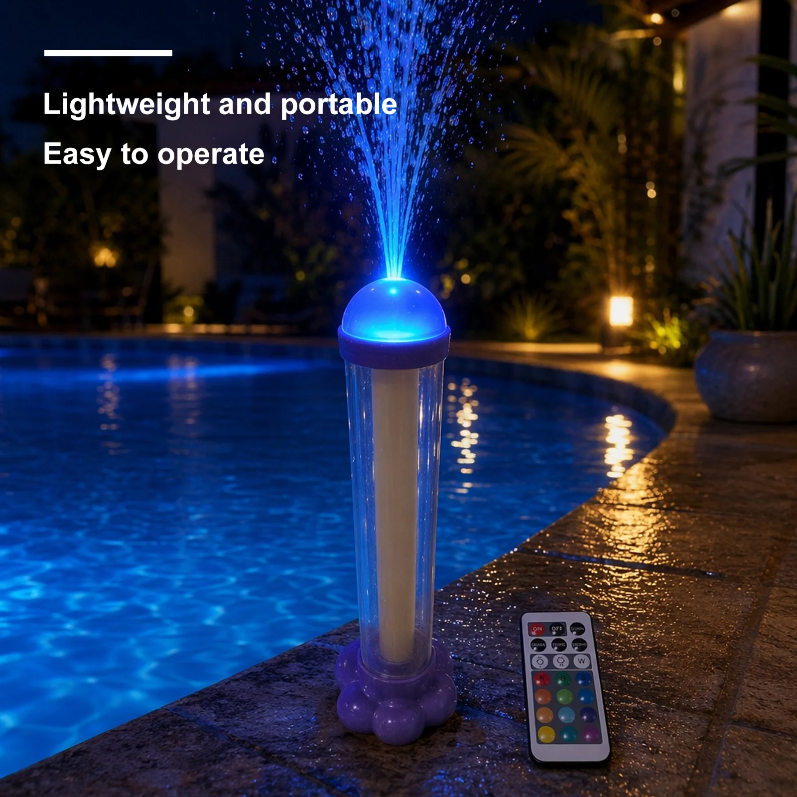 

LED Glowing Rainbow Water Blaster Pops Like Magic Bulk Samll Water Blaster Dazzling for Pool Party Outdoor Summer Water Games