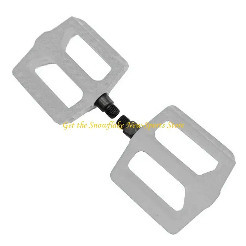 E56D Nonslip Plastic Bicycles Wide Pedals Light Weight Hollow Cycling Platform Pedals