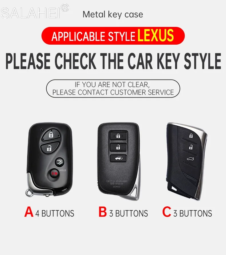 Car Key Case Full Cover Keychain Lanyard for Lexus CT200H GX400 GX460 IS250 IS300C RX270 RX350 ES240 ES350 LS460 GS300 450h 460h