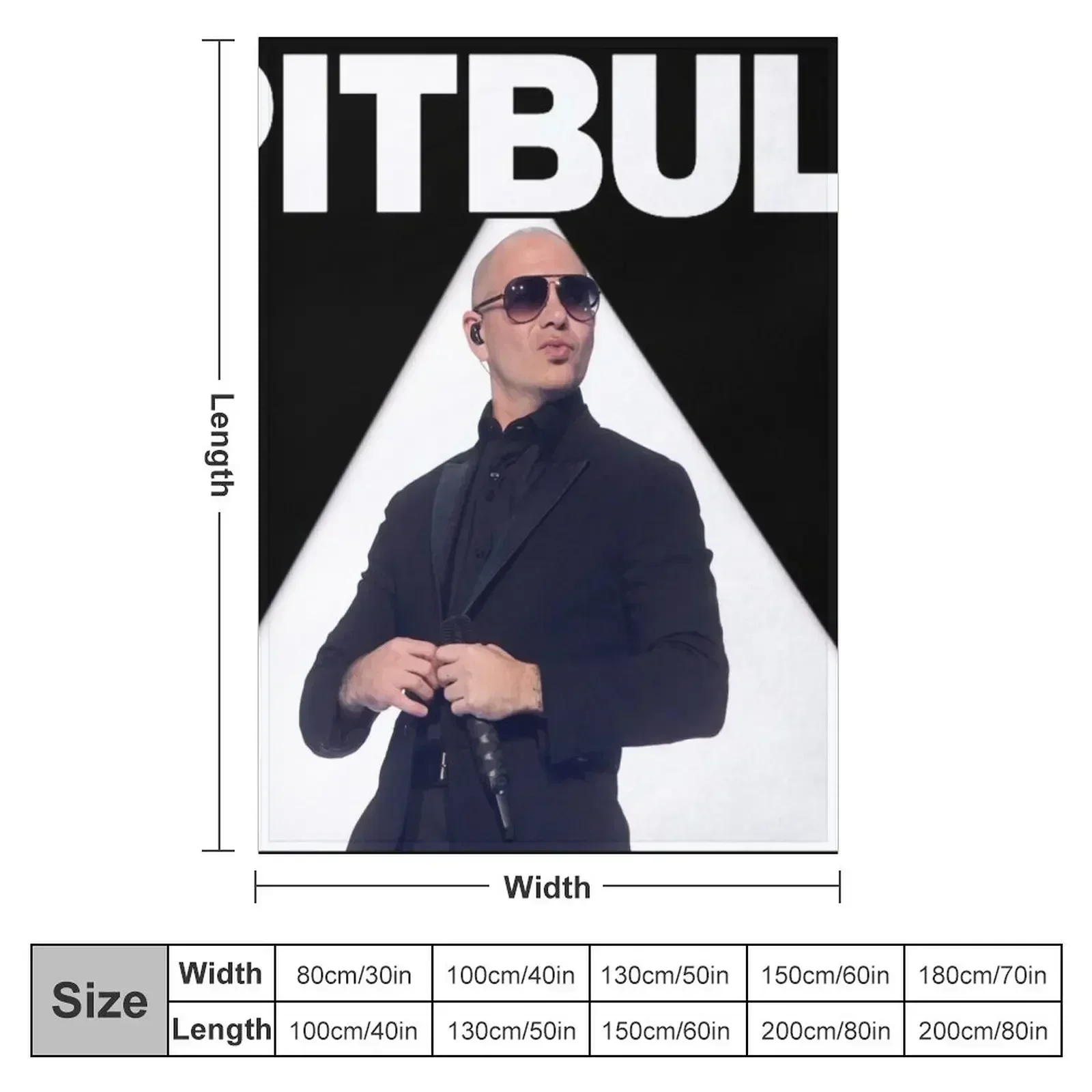 Mr Worldwide Pitbull Rapper Throw Blanket Quilt Luxury Soft Big Winter beds Thermals For Travel Luxury Thicken Blankets